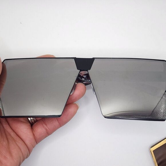 Sunglasses Oversized Large Flat Square Mirror Lens Set Of 3 Flat Top Aviator - Picture 8 of 14